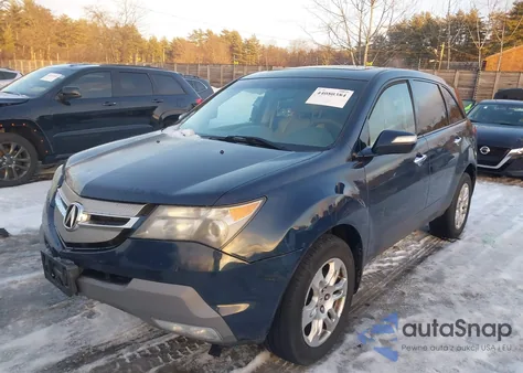 2009 Acura Mdx Technology Package from USA, damaged, VIN 2HNYD286X9H529194
